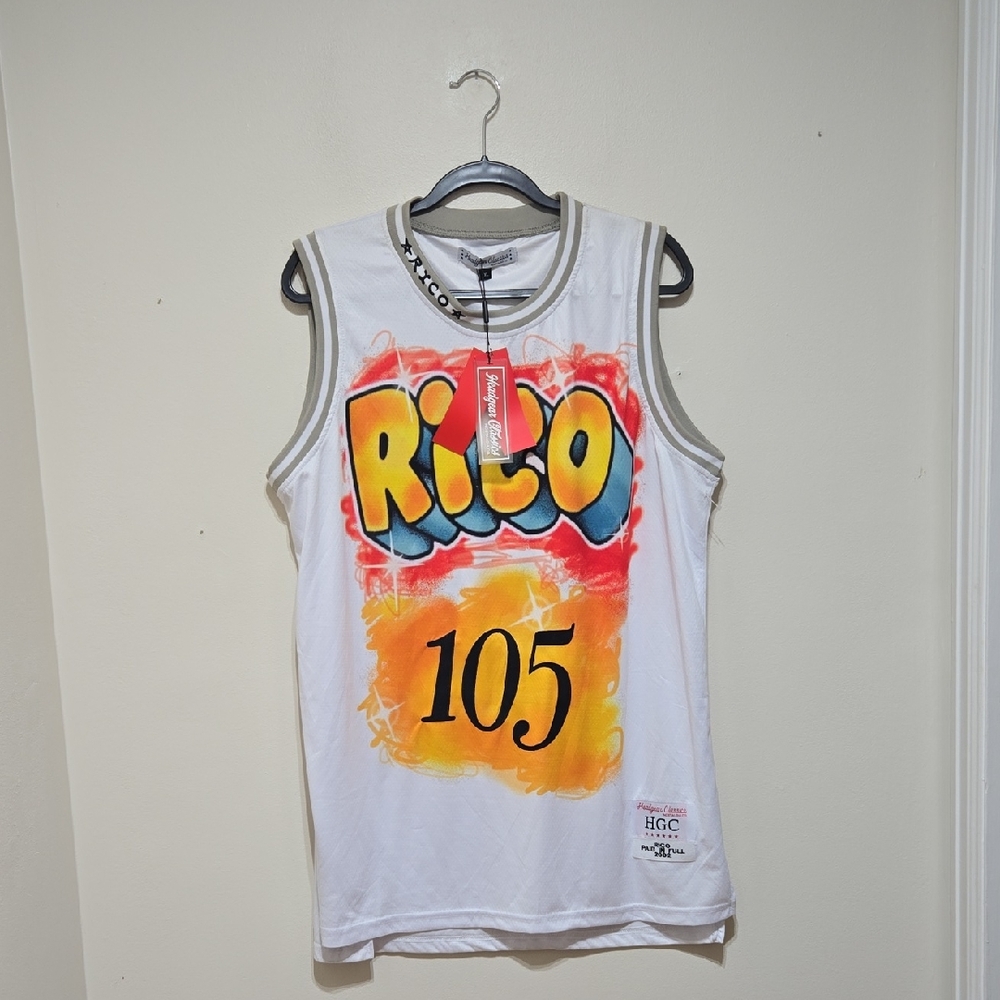 RICO Paid In Full Men's  Headgear Classics Embroidered Basketball Jersey